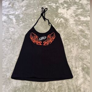 Y2K Black Miller Lite Halter Top